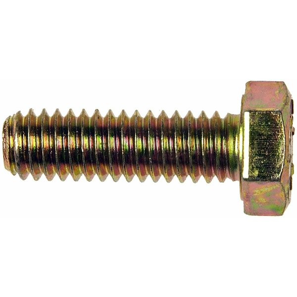 Dorman Grade 8, 1/2"-13 Hex Head Cap Screw, Zinc Yellow Steel, 1 in L 962-610D